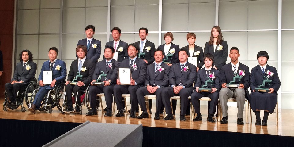 12月17日に行われた、「2015毎日スポーツ人賞」の表彰式より。詳細は、ノーボーダーに寄稿した本文へ=撮影:星野恭子