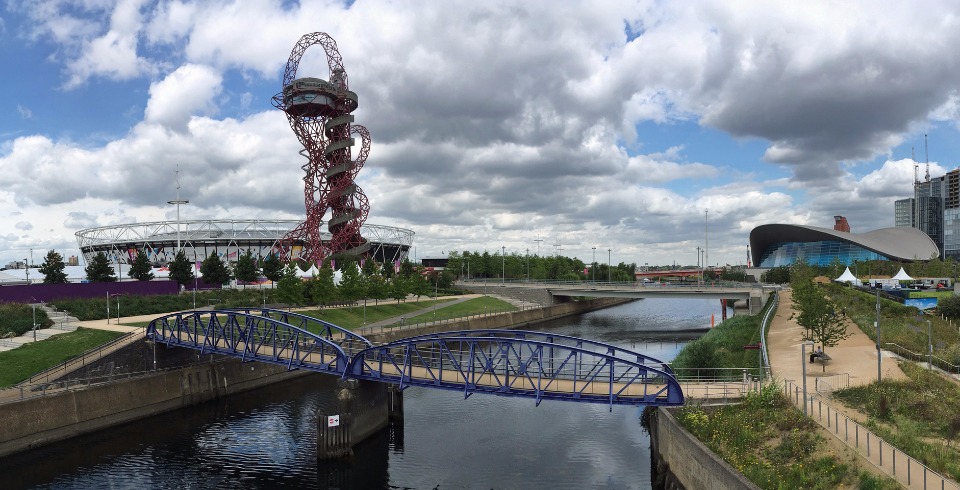 ロンドン市東部のストラトフォードに広がる、「クイーン・エリザベス・オリンピック・パーク」。5年前の熱狂が、いつまでも。